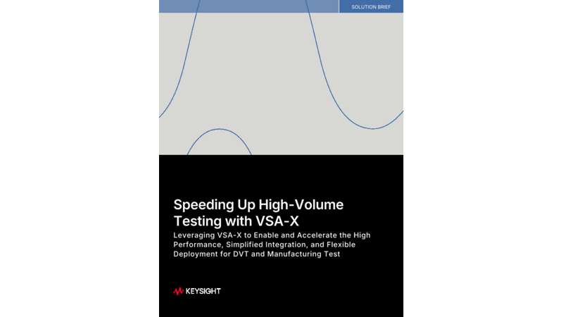Speeding Up High-Volume Testing wth VSA-X